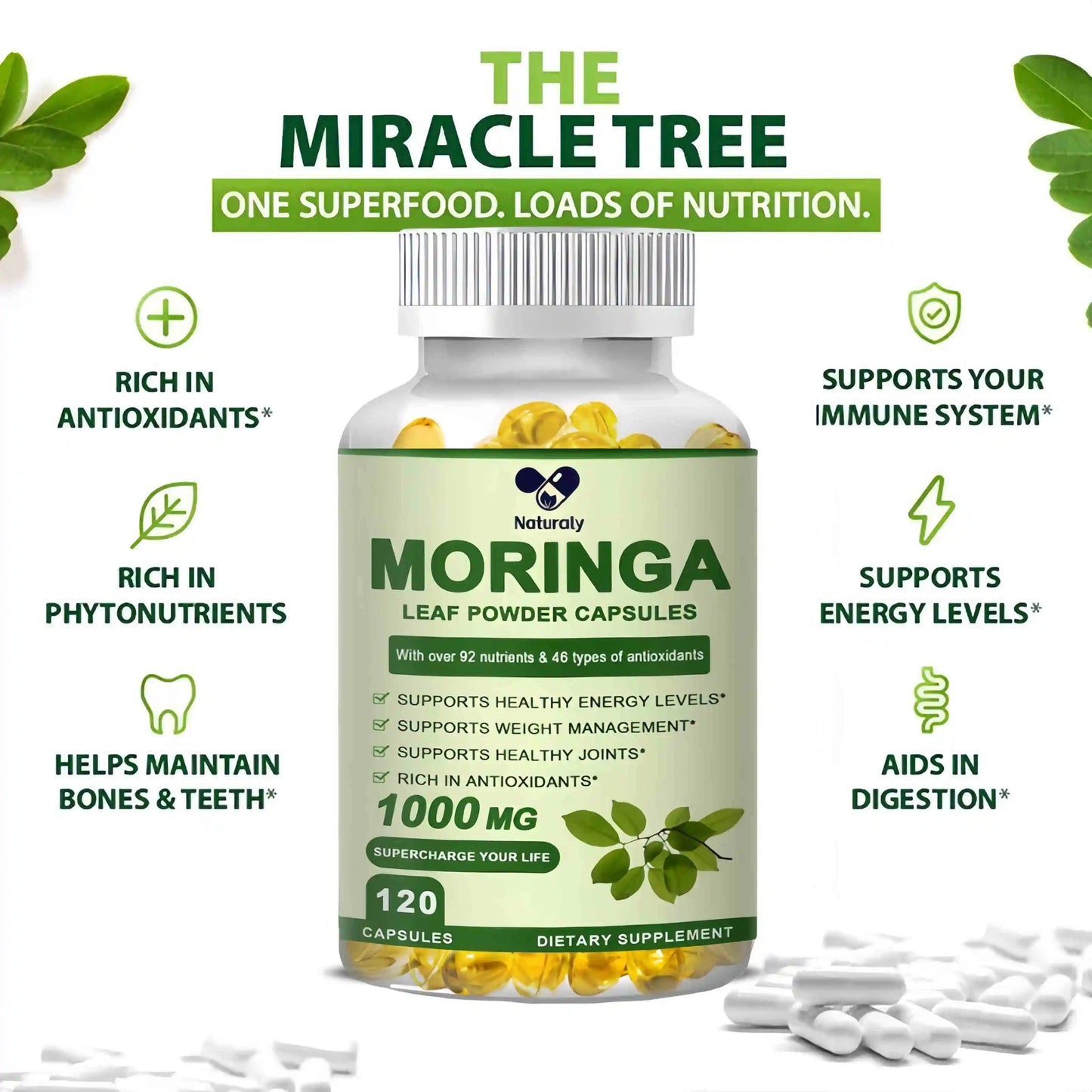 Organic Moringa Capsules